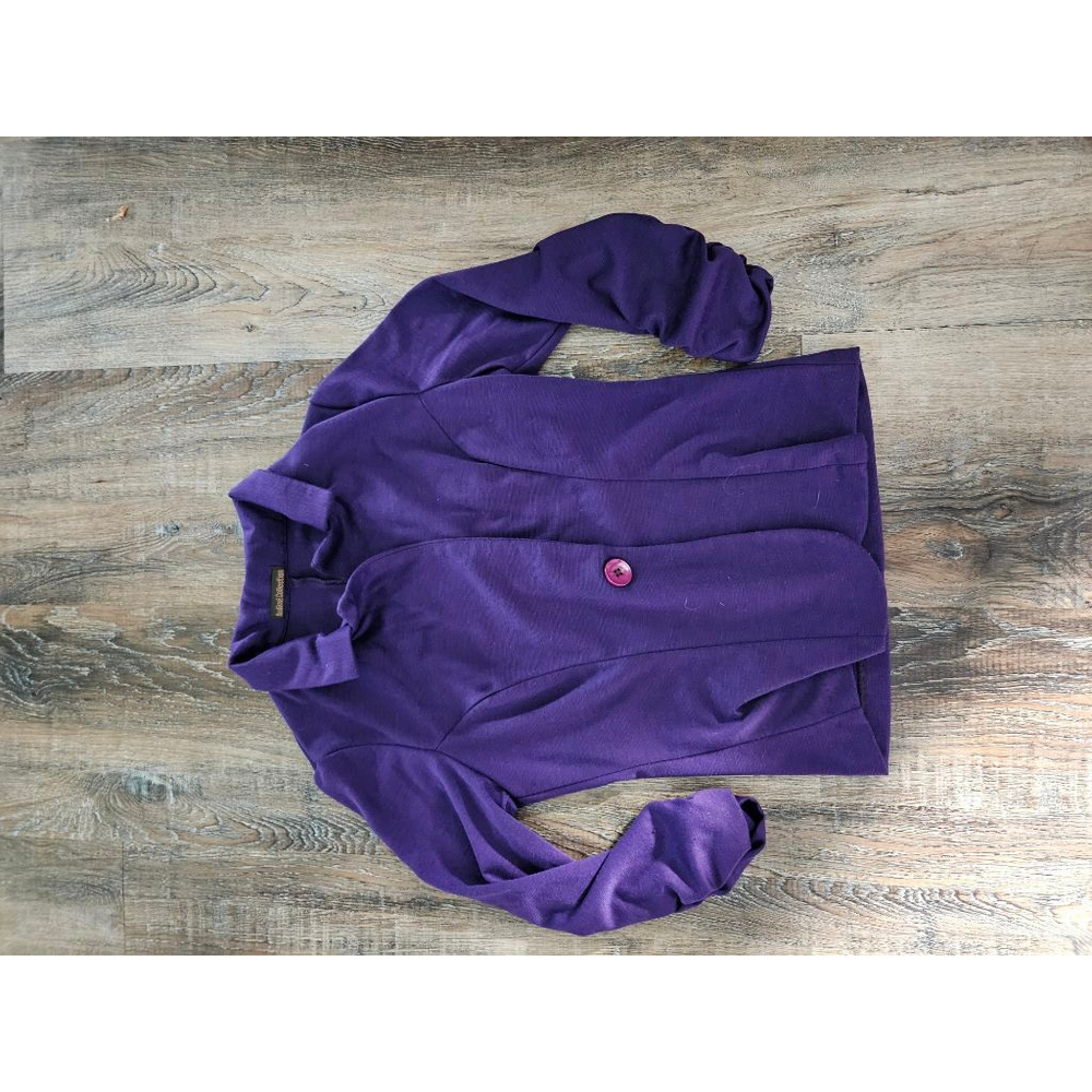 Women's Aufiné Collection Purple Long Sleeve Cardigan M